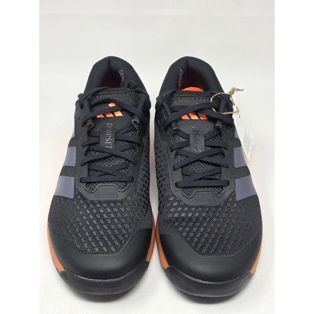 Adidas Dropset 4 Power Training Shoes Black Orange Mens Size 13.5 JR4677 New